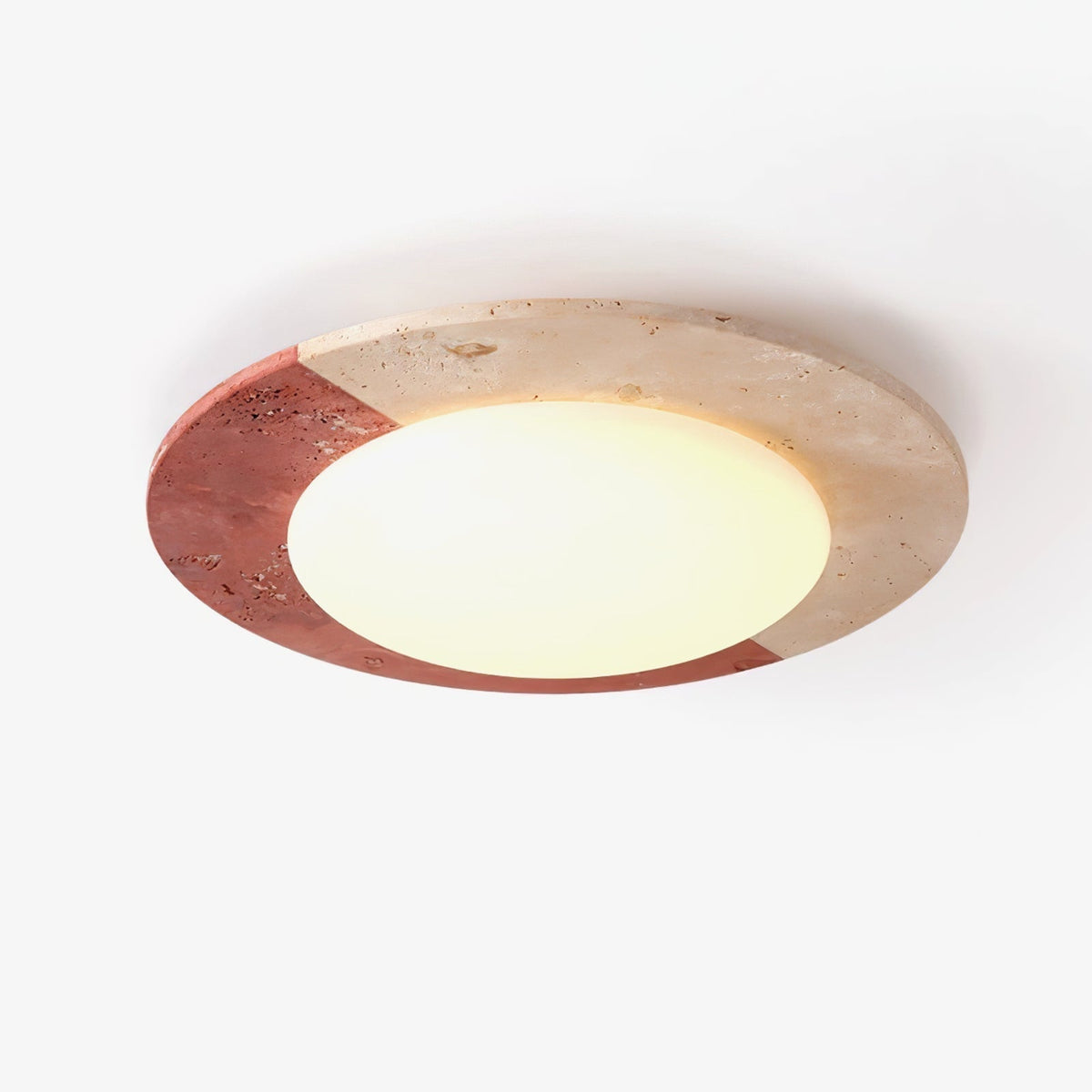 Zeraeos Plafonnier Minimaliste en Travertin