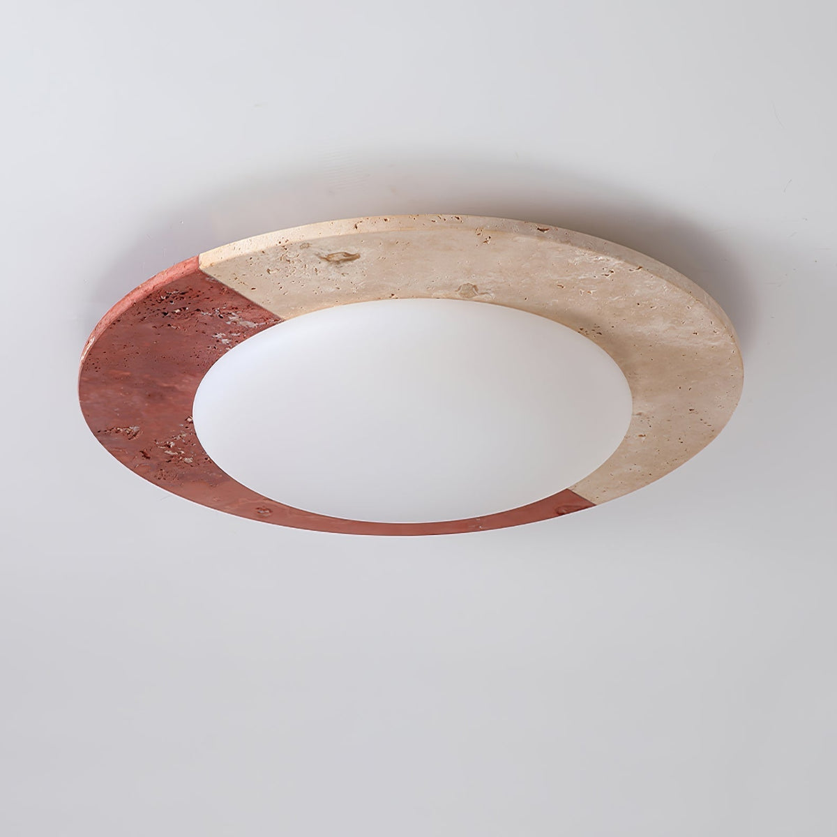Zeraeos Plafonnier Minimaliste en Travertin