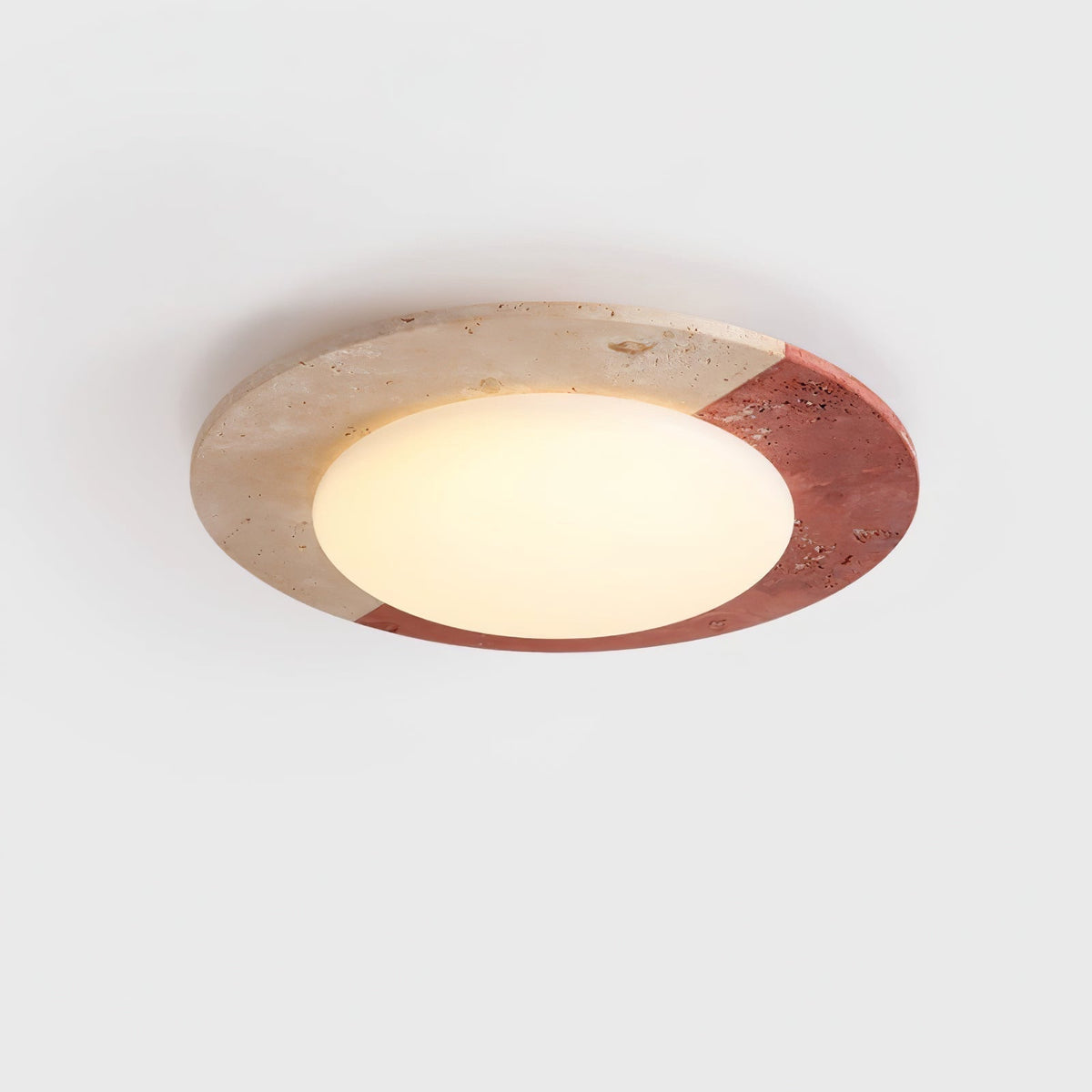 Zeraeos Plafonnier Minimaliste en Travertin
