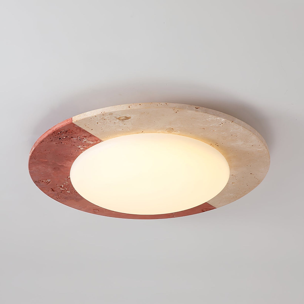 Zeraeos Plafonnier Minimaliste en Travertin