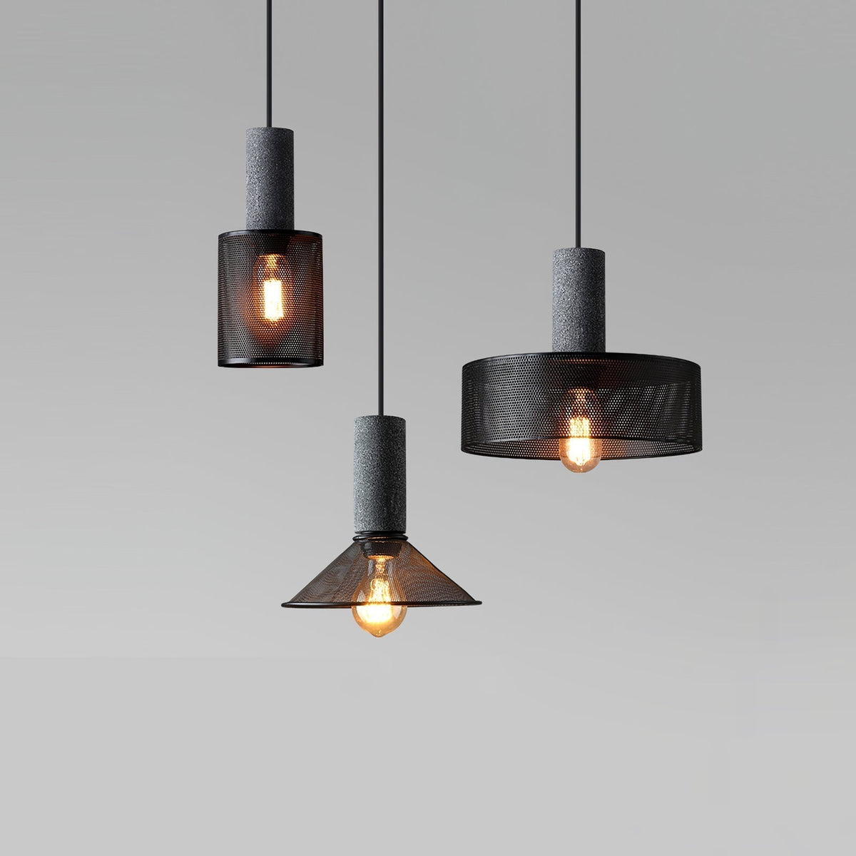 Hexa Suspension Métal Moderne