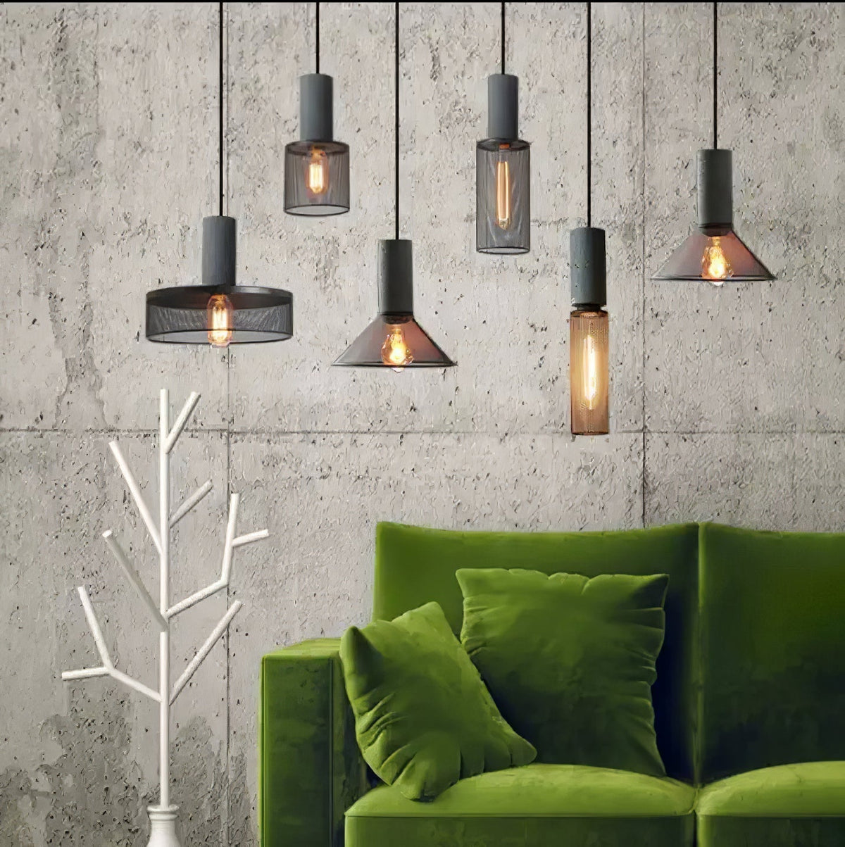 Hexa Suspension Métal Moderne