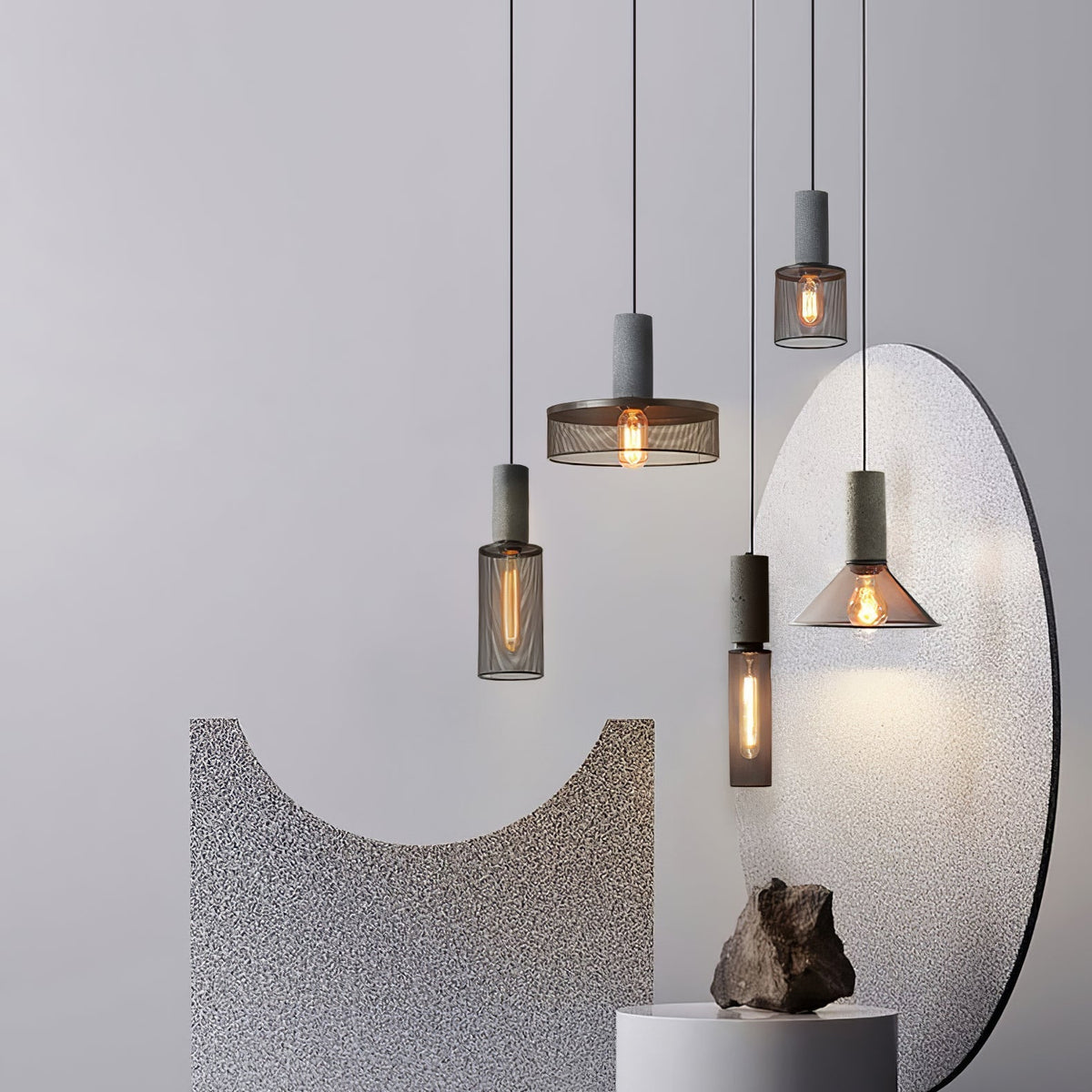 Hexa Suspension Métal Moderne