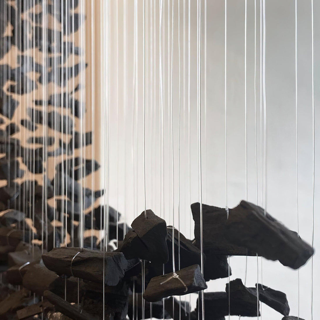 Arsilus Lustres Cascade en Pierre Charbon N