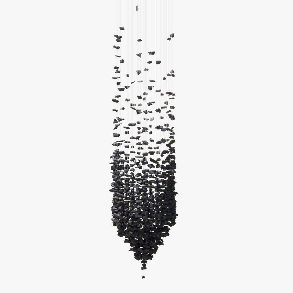 Arsilus Lustre Sculptural en Pierre Charbon
