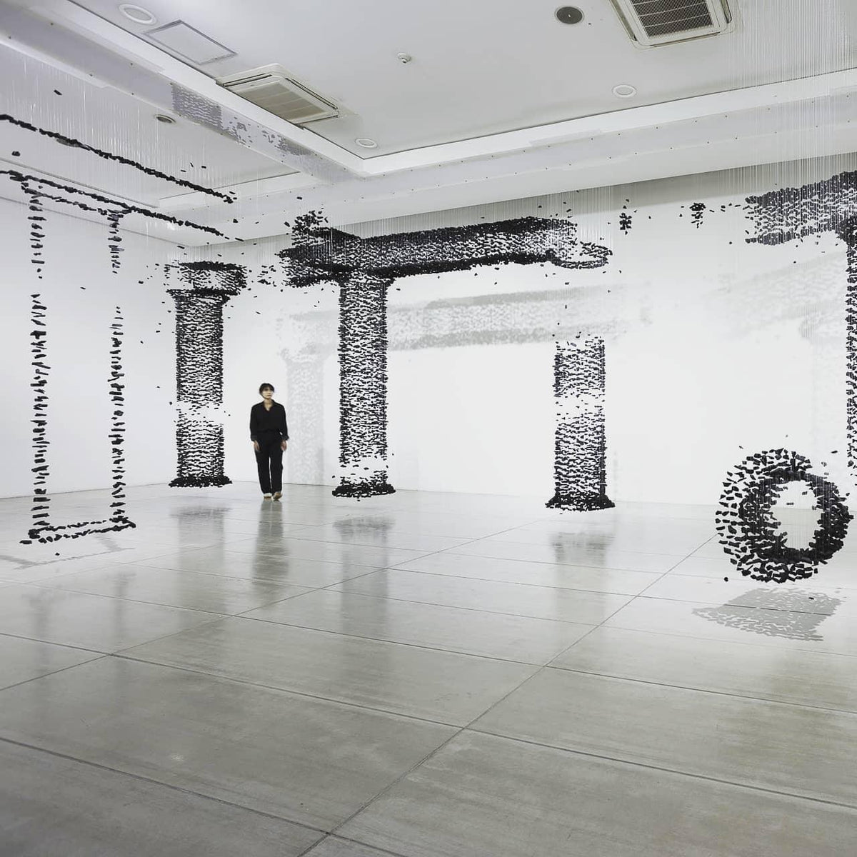 Arsilus Lustre Sculptural en Pierre Charbon