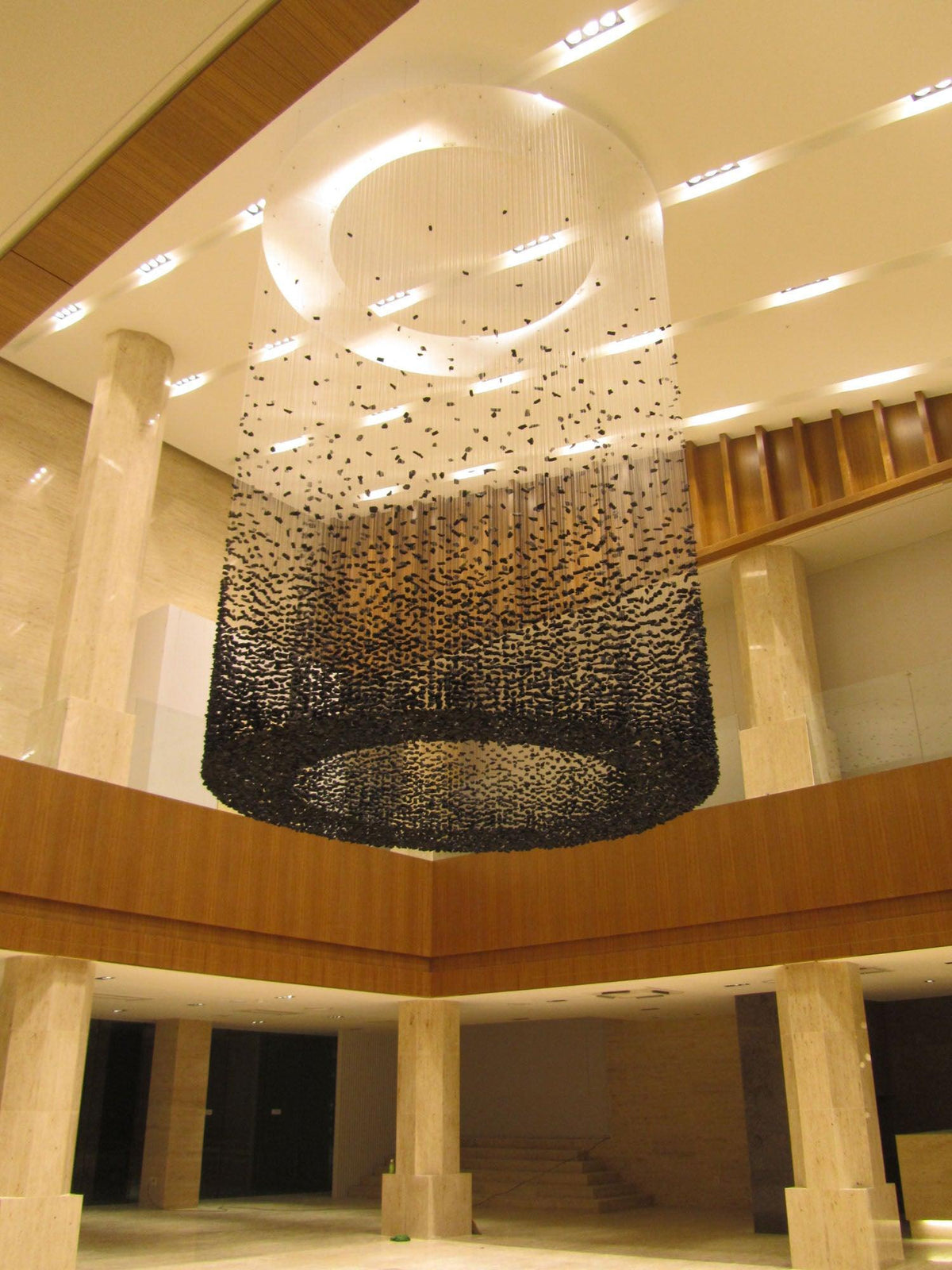 Arsilus Lustre Sculptural en Pierre Charbon