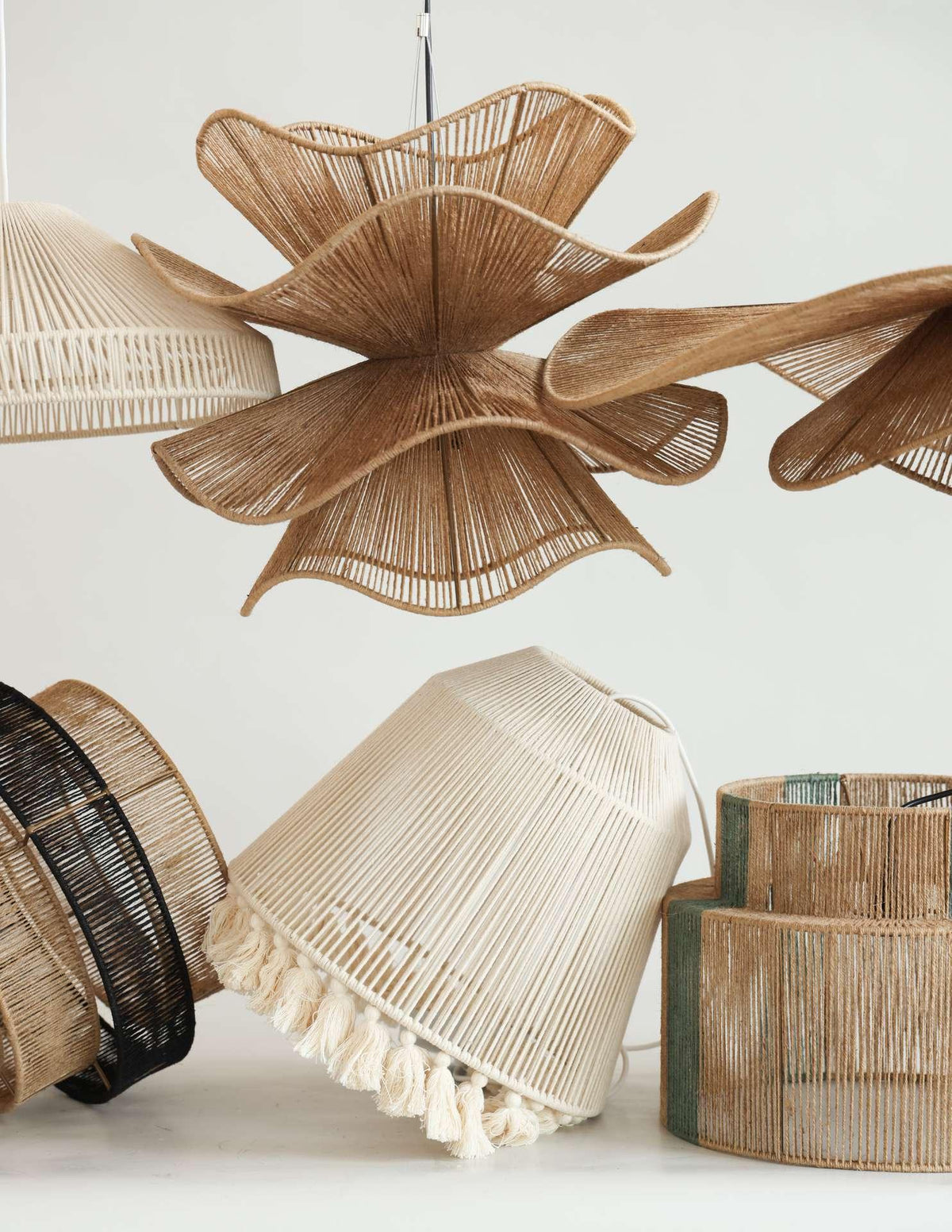 Alsolia Lampe Suspension à Corde Traditionnelle