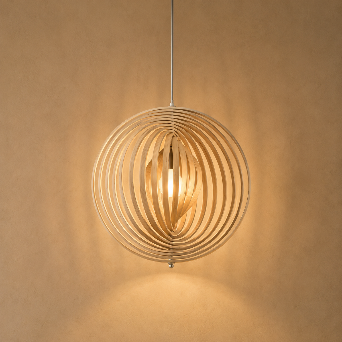Suspension en bois lamellé ajouré – Orbélia