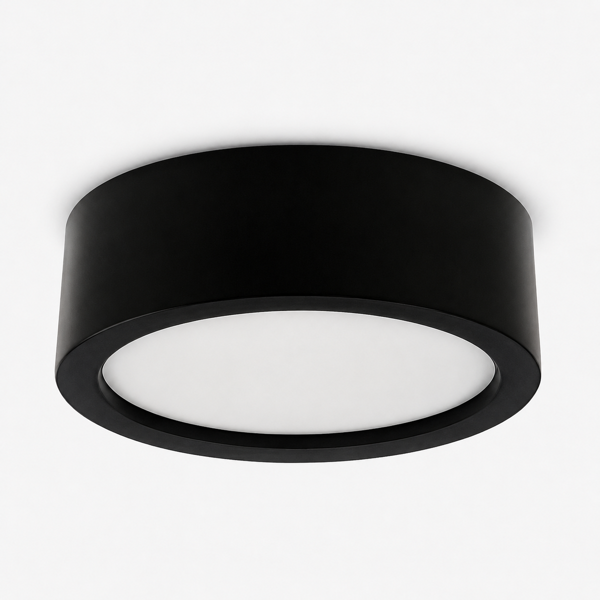 Plafonnier LED Ultra-Mince en Saillie Noir, Blanc ou Doré - Minélis