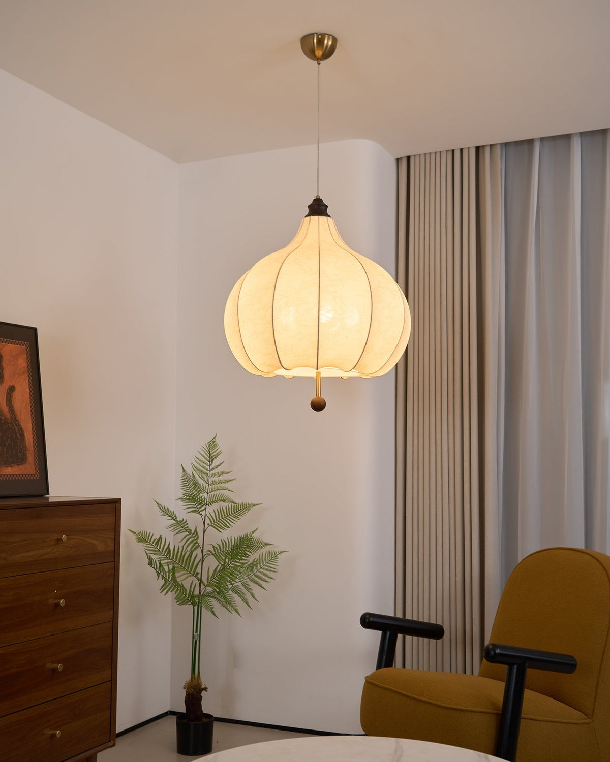 Lanterna Lampe Suspension Tissu