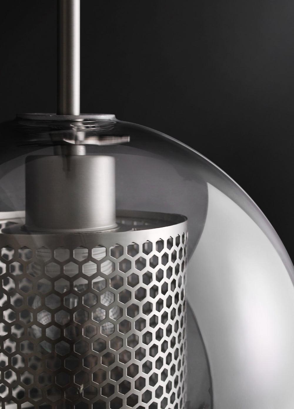 Lustra Suspension en Verre Chiswick pour Salon