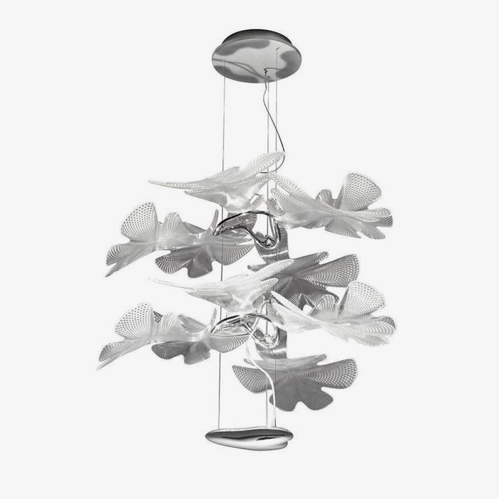 Solara Lustre Suspension Feuille Transparente