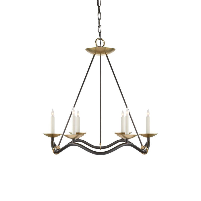 Shine Lustre en Métal de Laiton Industriel Vintage
