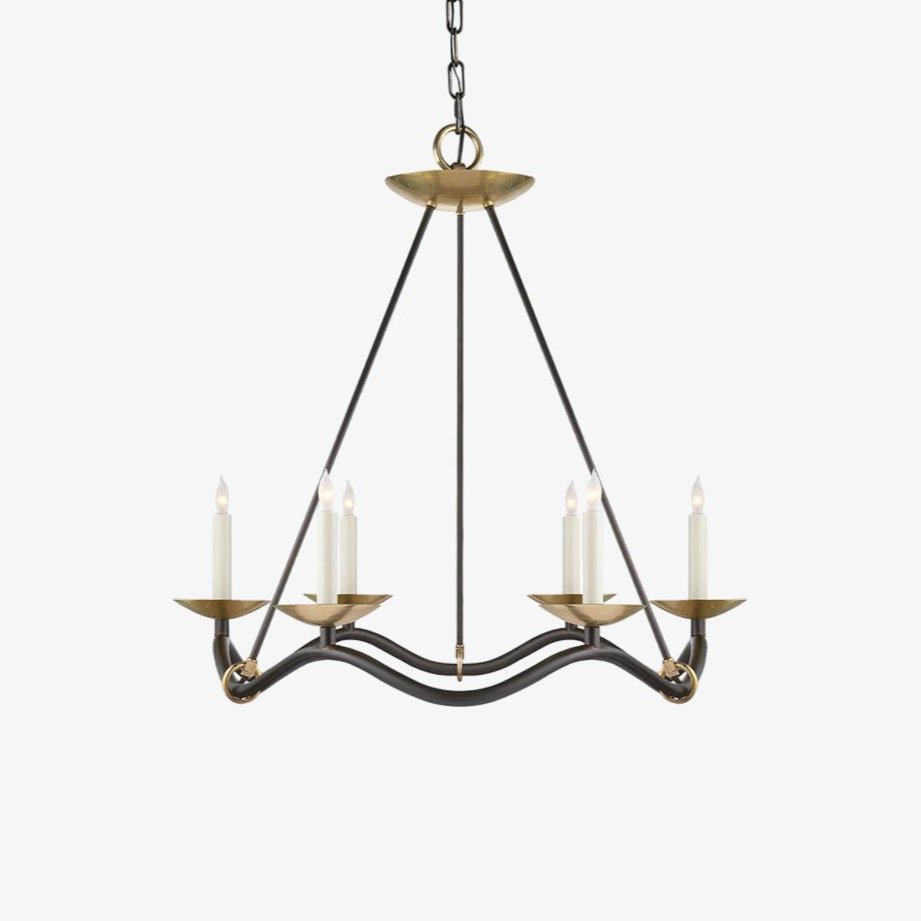 Allirora Lustre Vintage en Laiton Élégant