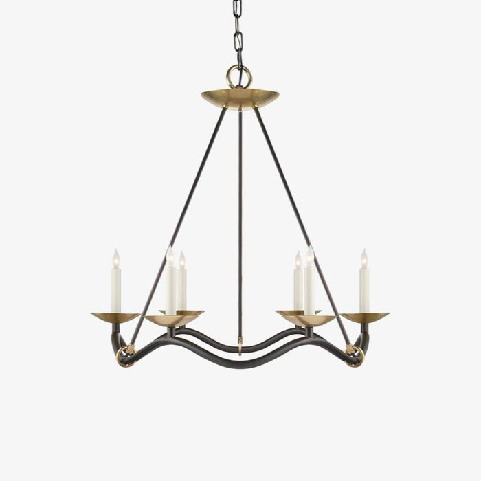 Allirora Lustre Vintage en Laiton Élégant