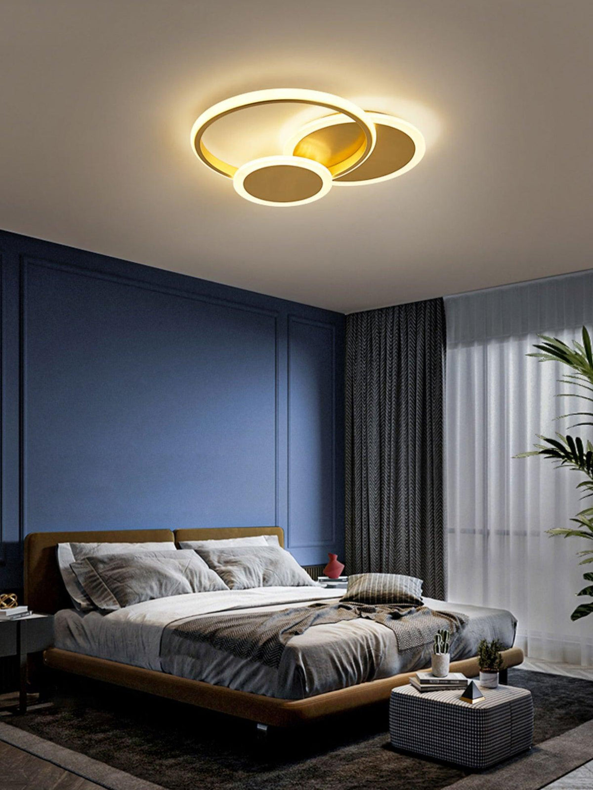 Veraee Lampe de Plafond LED Art Cercles