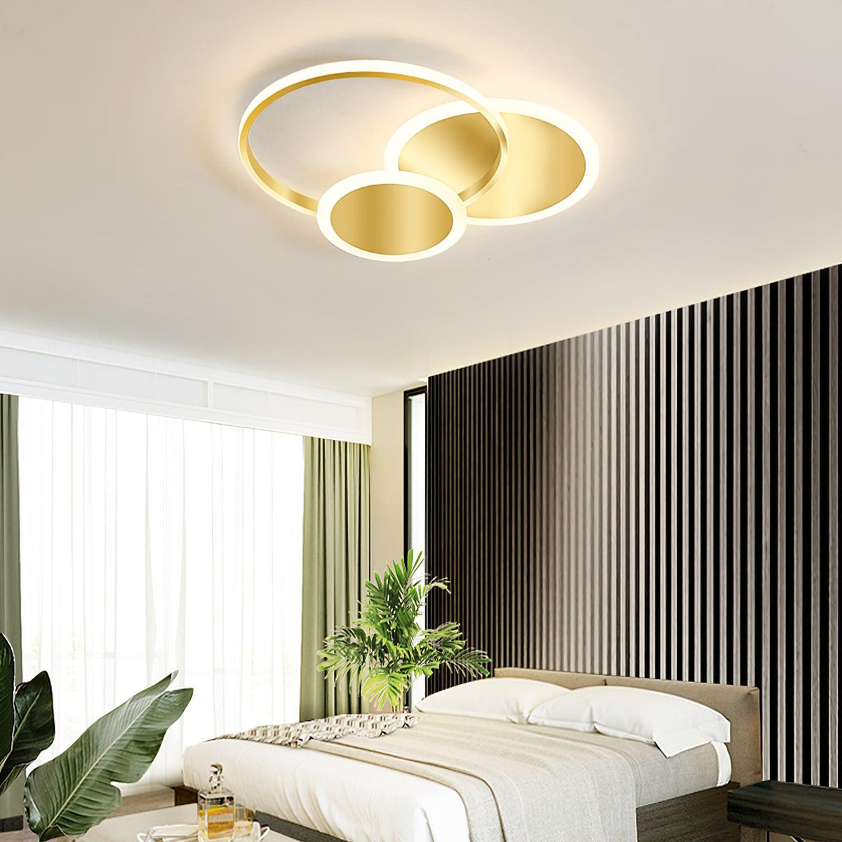 Veraee Lampe de Plafond LED Art Cercles