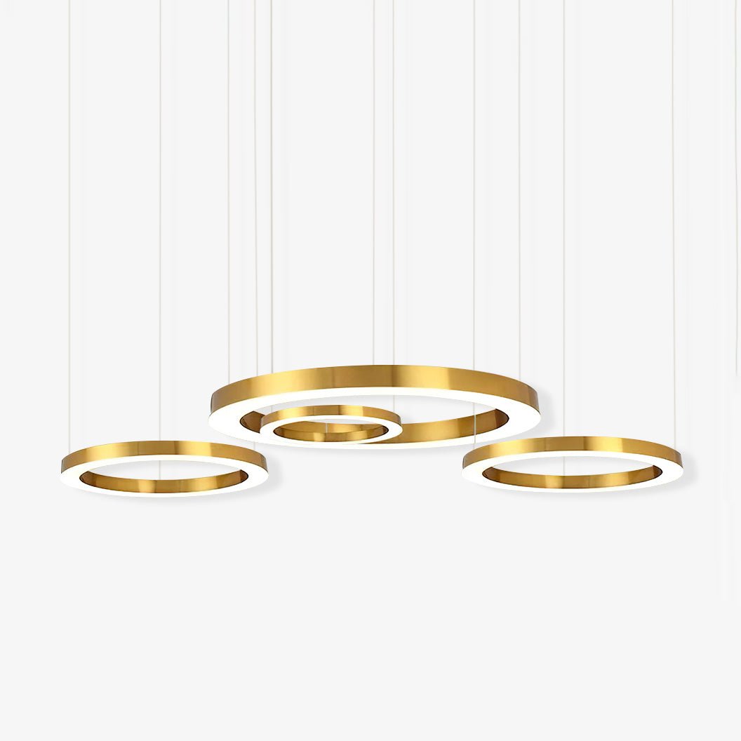 Lustra Suspension Dorée Moderne