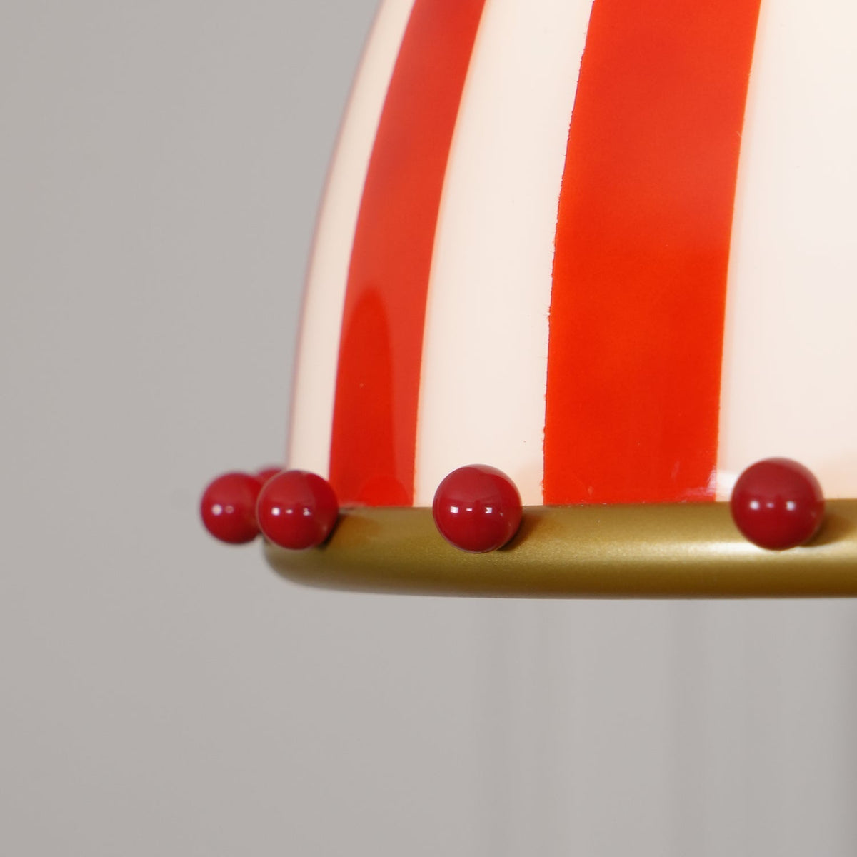Flick Suspension en Verre Rayures Rouges et Blanches
