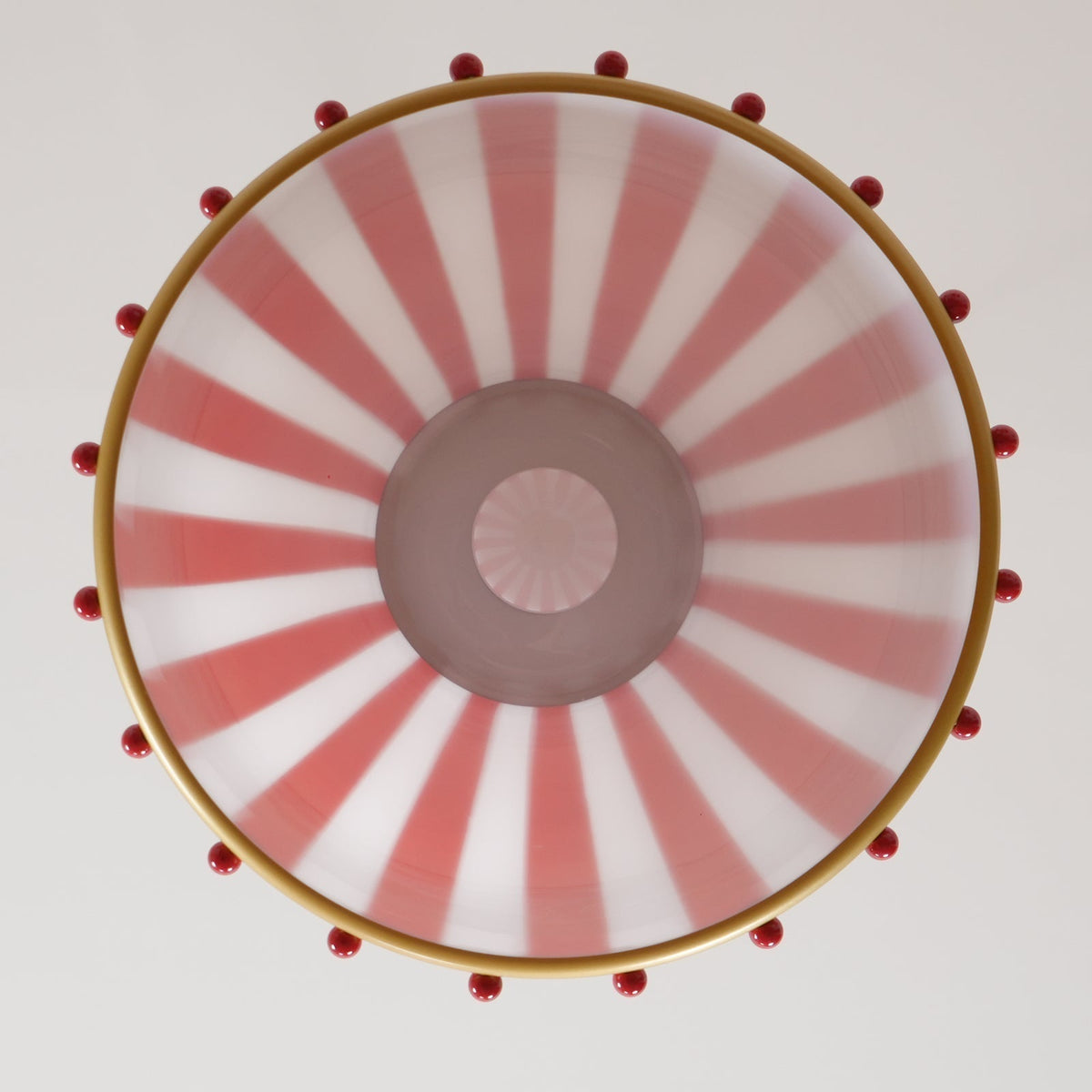Flick Suspension en Verre Rayures Rouges et Blanches