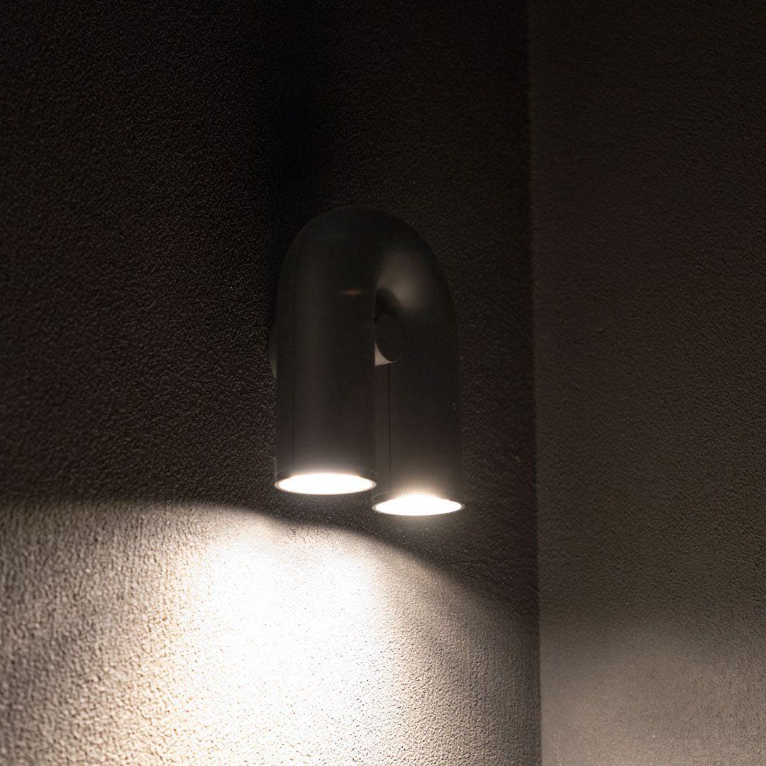 Vayla Arc Minimaliste LED Applique Murale Noir Rouge Bleu
