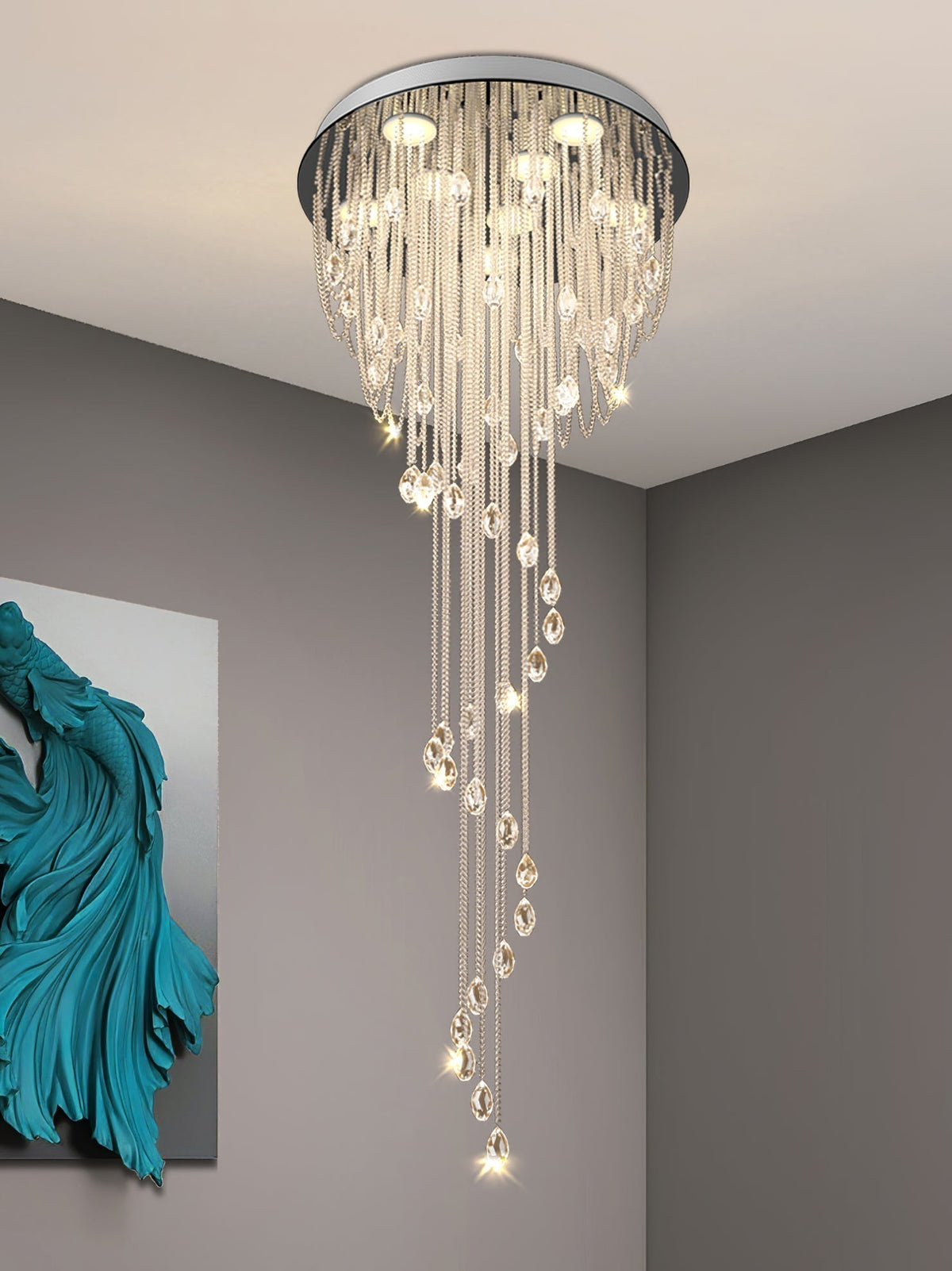 Evlaeia Lustre Cristal Postmoderne Luxueux