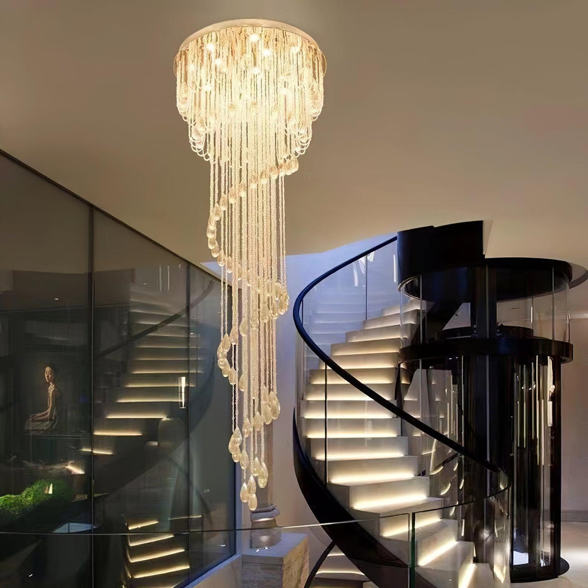 Evlaeia Lustre Cristal Postmoderne Luxueux