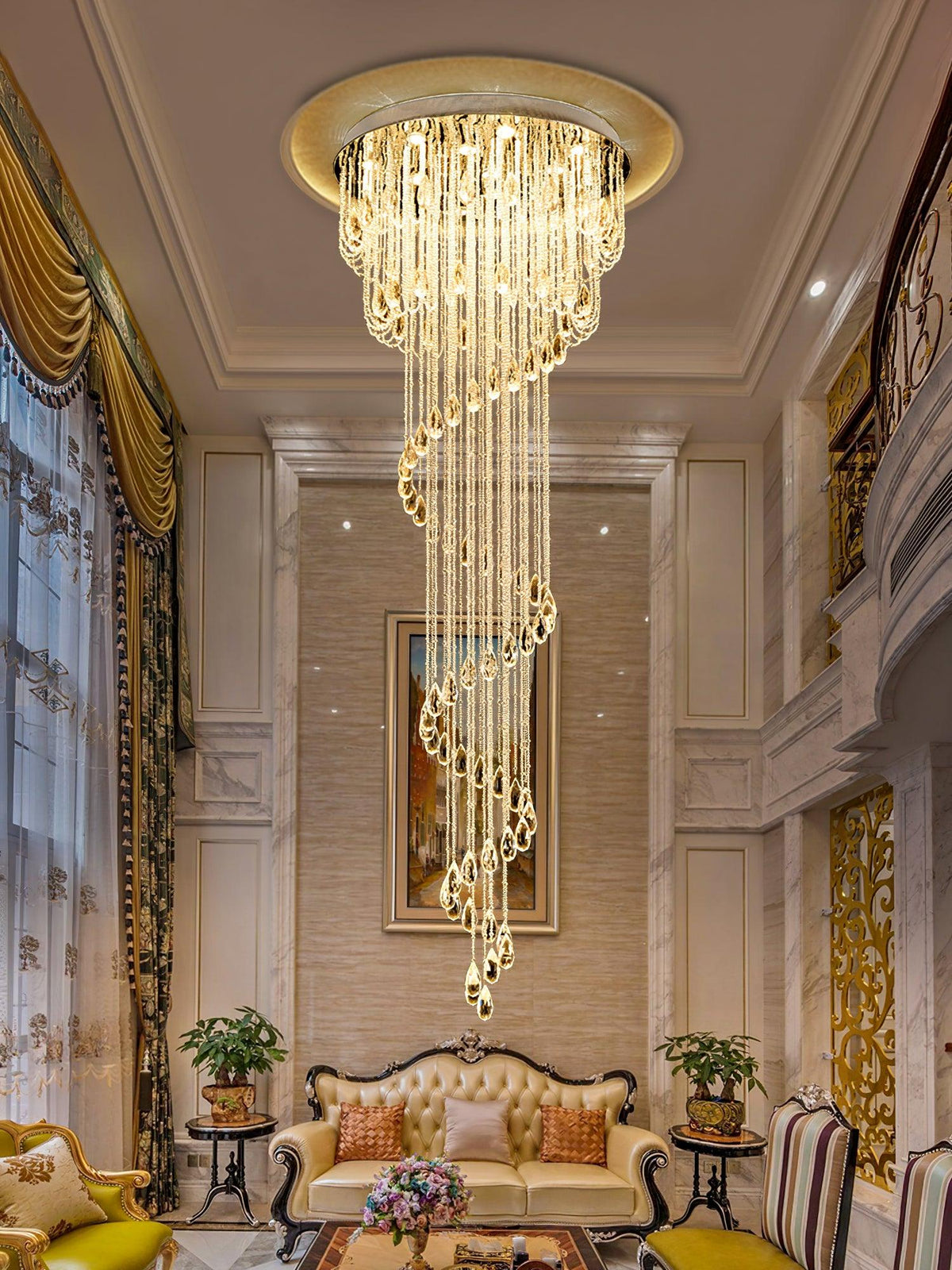 Evlaeia Lustre Cristal Postmoderne Luxueux