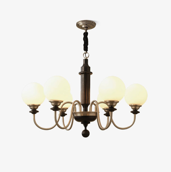 Nyvinia Lustre en Laiton Vintage et Verre