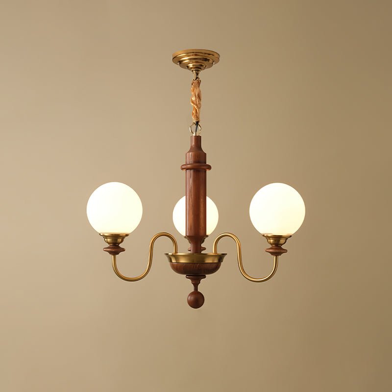 Nyvinia Lustre en Laiton Vintage et Verre
