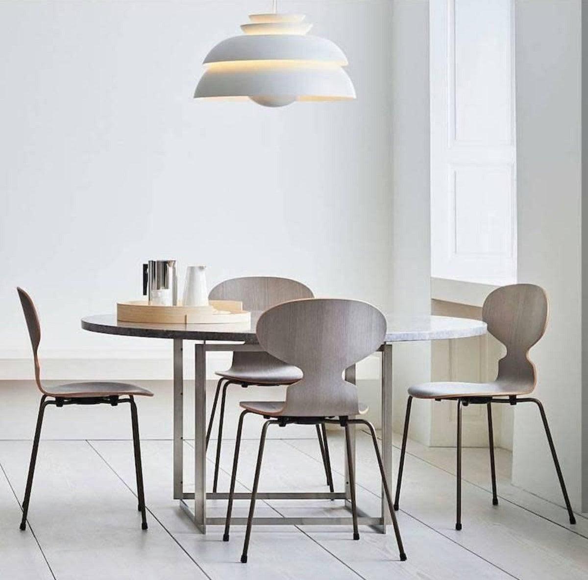 Orlenna Suspension Scandinave Blanche