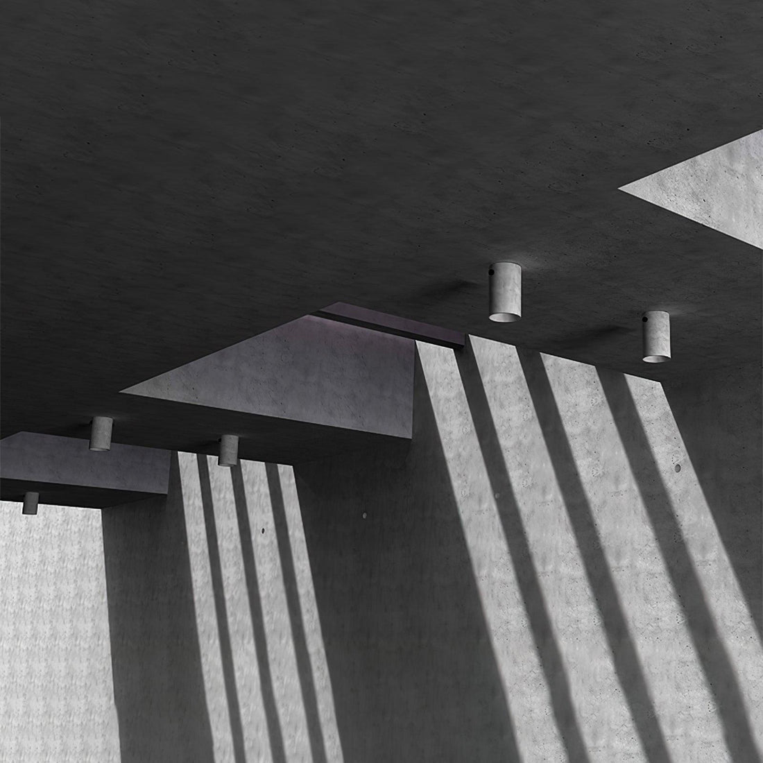 Aura Plafonnier moderne et minimaliste en béton