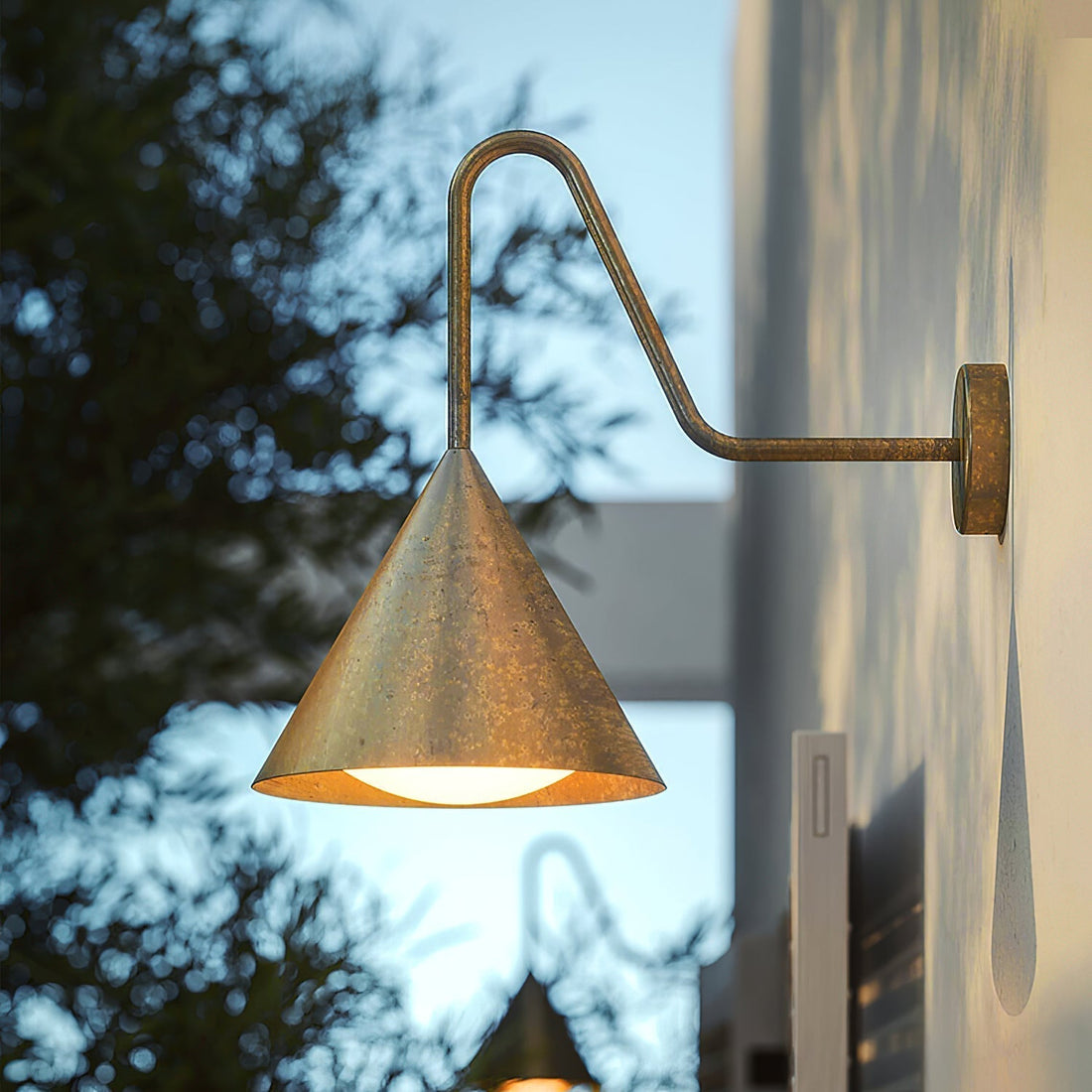 Whorl Lampe Murale Métal Acrylique Industrielle Vintage