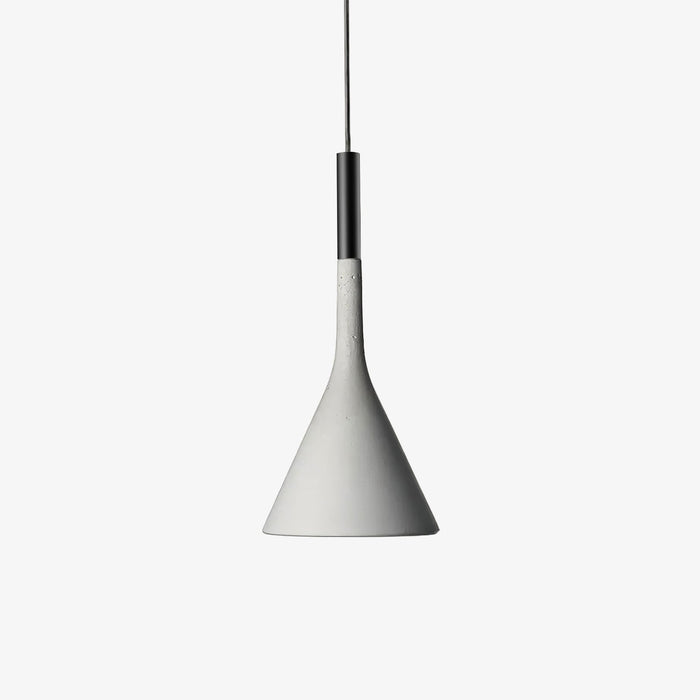 Solara Lampe suspendue conique en béton industrielle