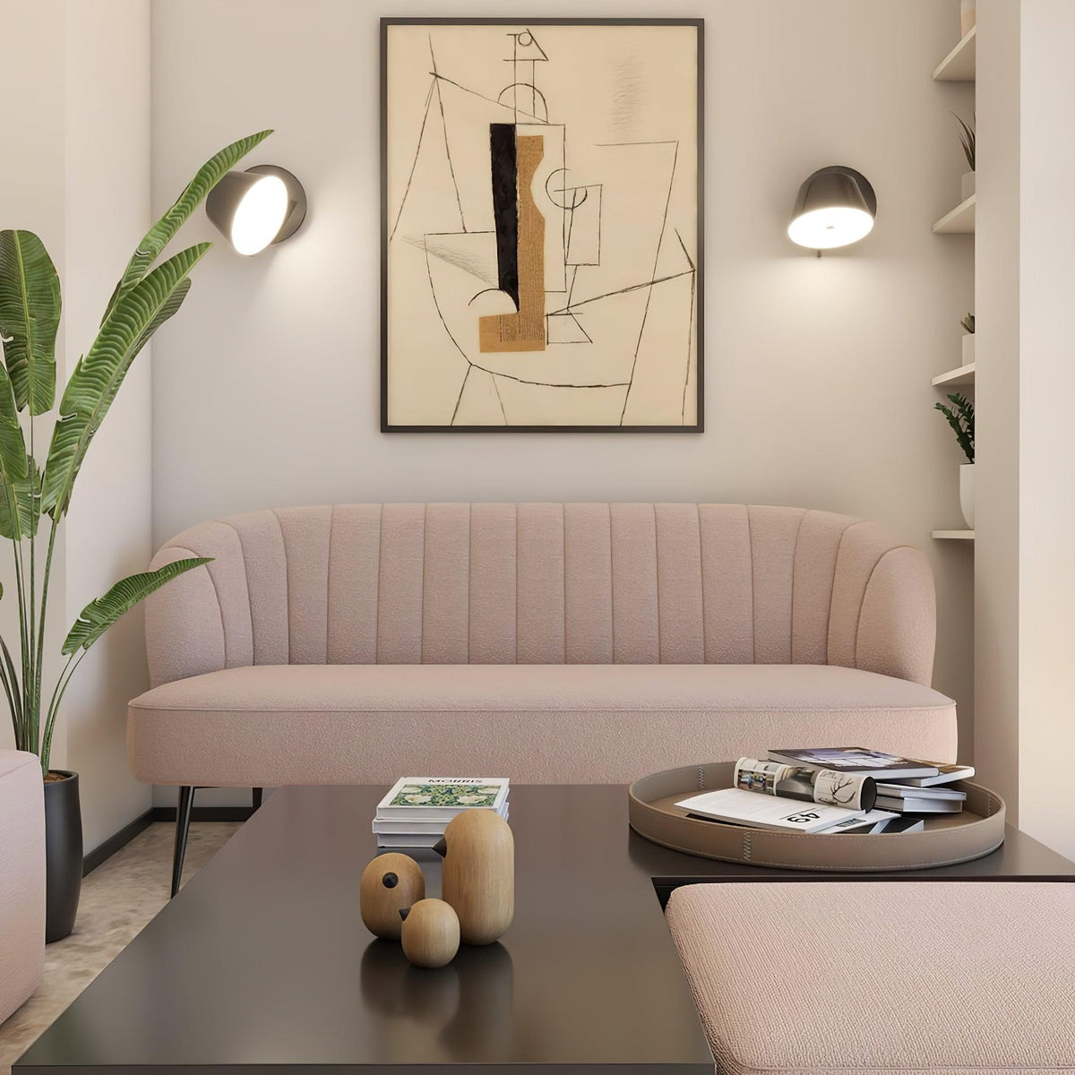 Fivra Lustra Applique Murale Double Abat-Jour