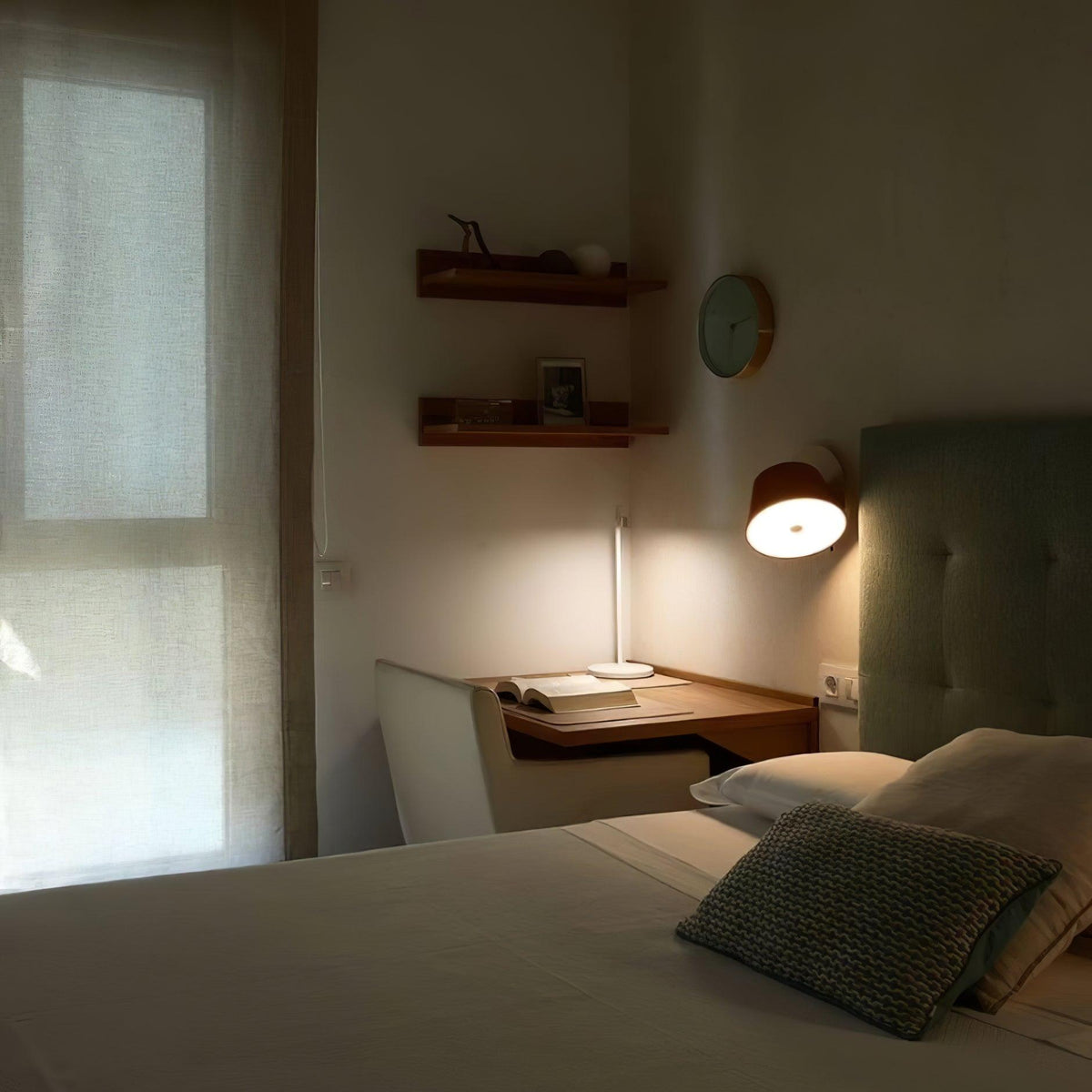 Fivra Lustra Applique Murale Double Abat-Jour
