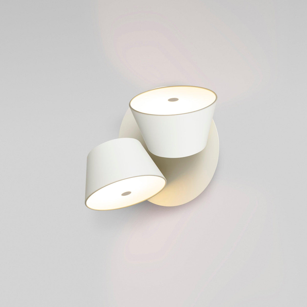Fivra Lustra Applique Murale Double Abat-Jour