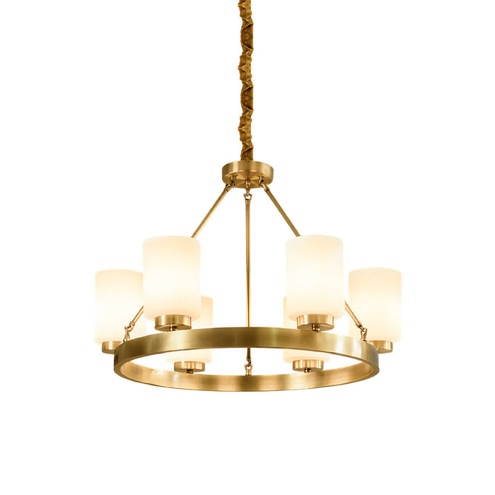 Illume Lustre Métal Laiton Verre Luxe Postmoderne