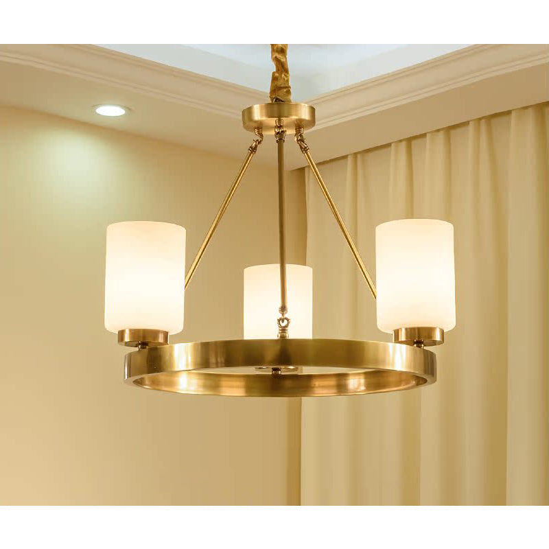Illume Lustre Métal Laiton Verre Luxe Postmoderne