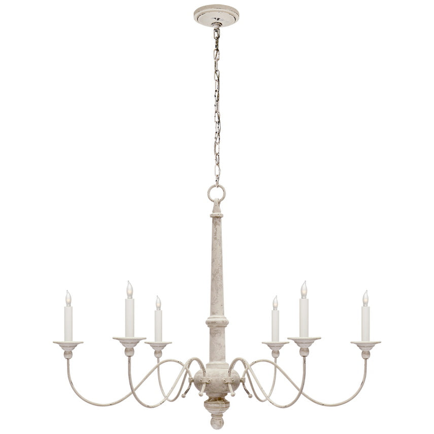 Zoliria Lustre Métal Blanc Ancien Luxe Postmoderne