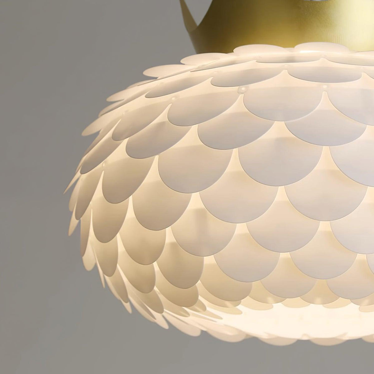Crown Lampe Suspendue Cristal Coquille Glam
