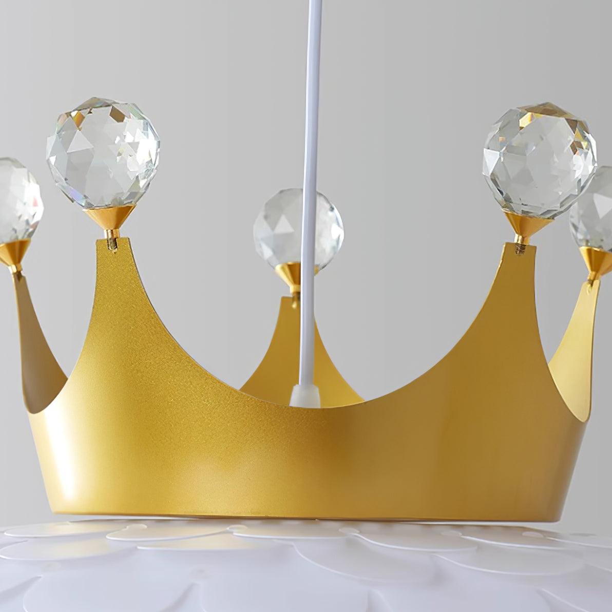 Crown Lampe Suspendue Cristal Coquille Glam