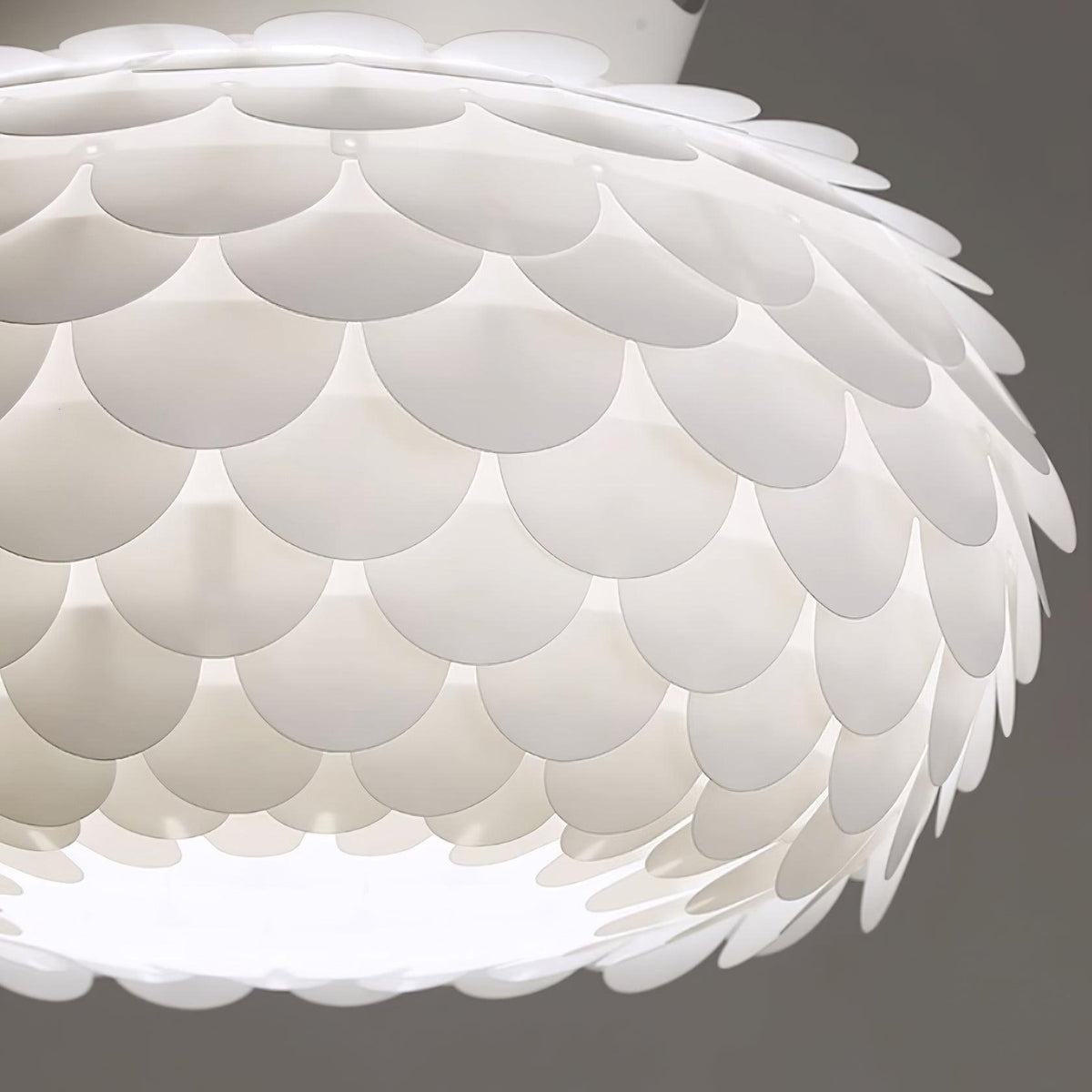 Crown Lampe Suspendue Cristal Coquille Glam