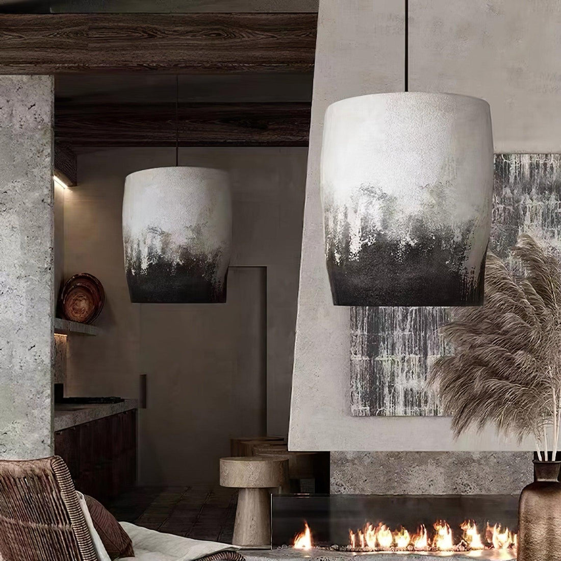 Ceraeion Lampe Suspendue Moderne Minimaliste Croûte Fine