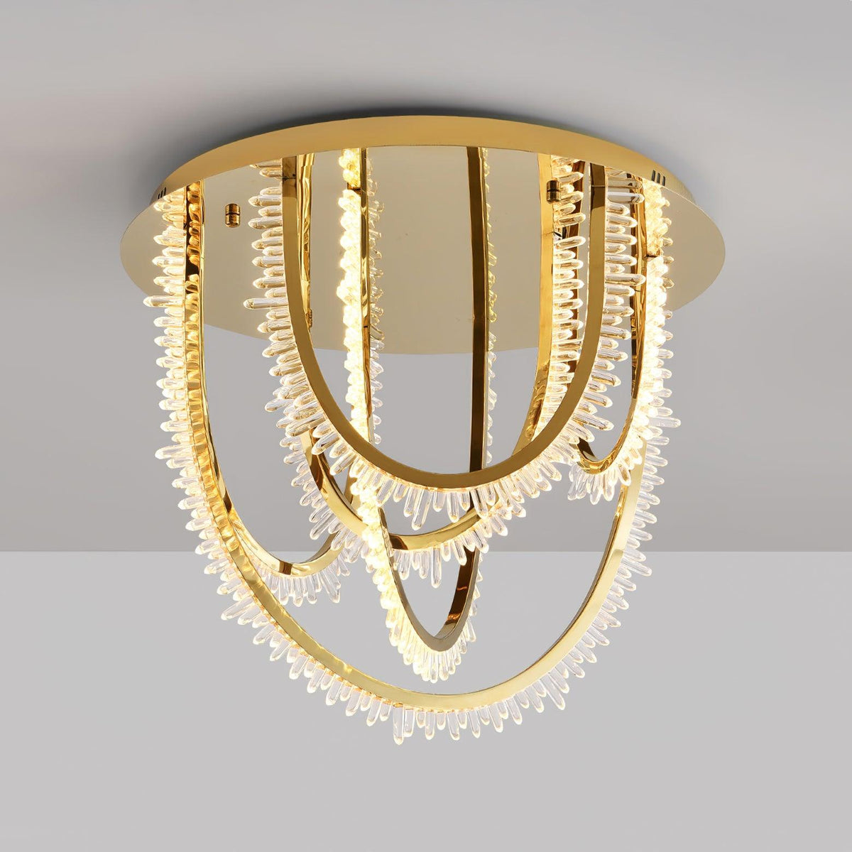 Crystal Lampe Plafonnier Cristal Corde à Créativité Individuelle