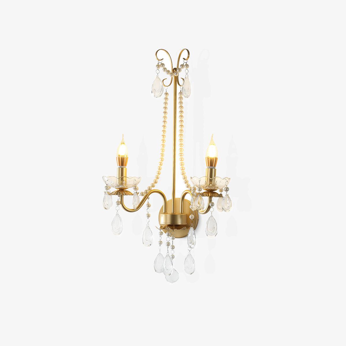 Nydoraris Applique Murale Cristal Chaîne de Perles Élégance