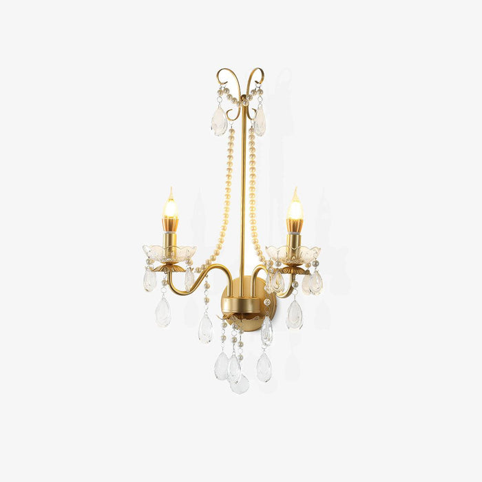 Nydoraris Applique Murale Cristal Chaîne de Perles Élégance