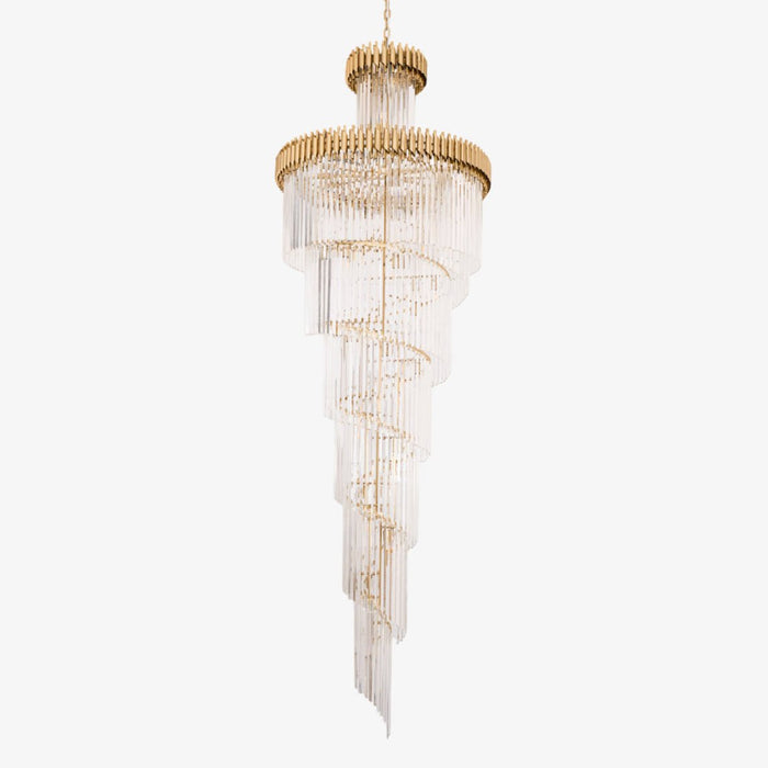 Eurmirila Lustre Luxueux en Cristal en Spirale