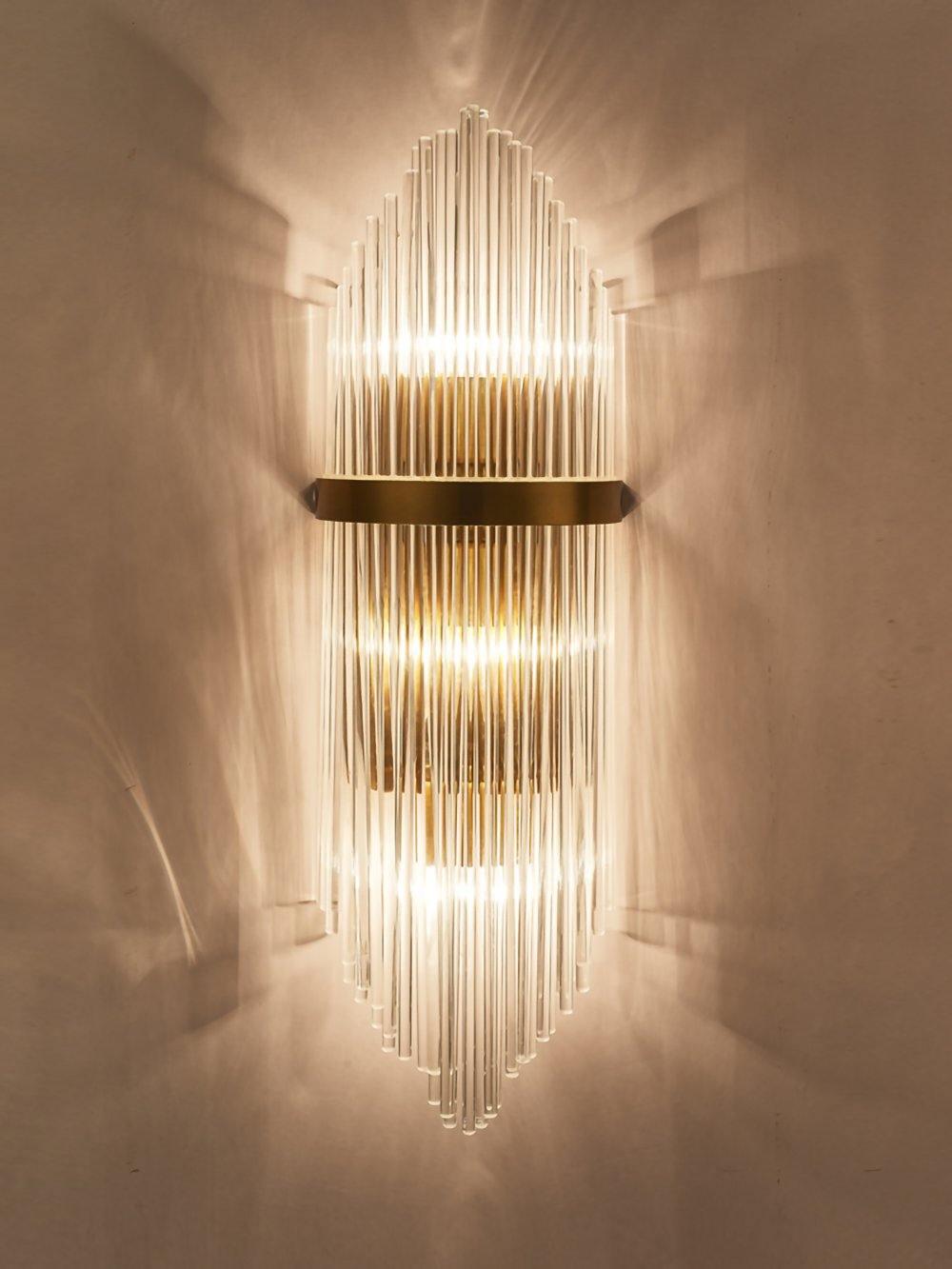 Ildorel Applique Murale en Cristal Postmoderne de Luxe